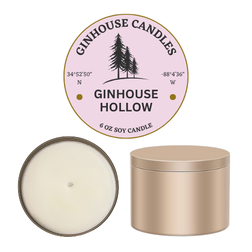 ginhouse hollow candle transparent